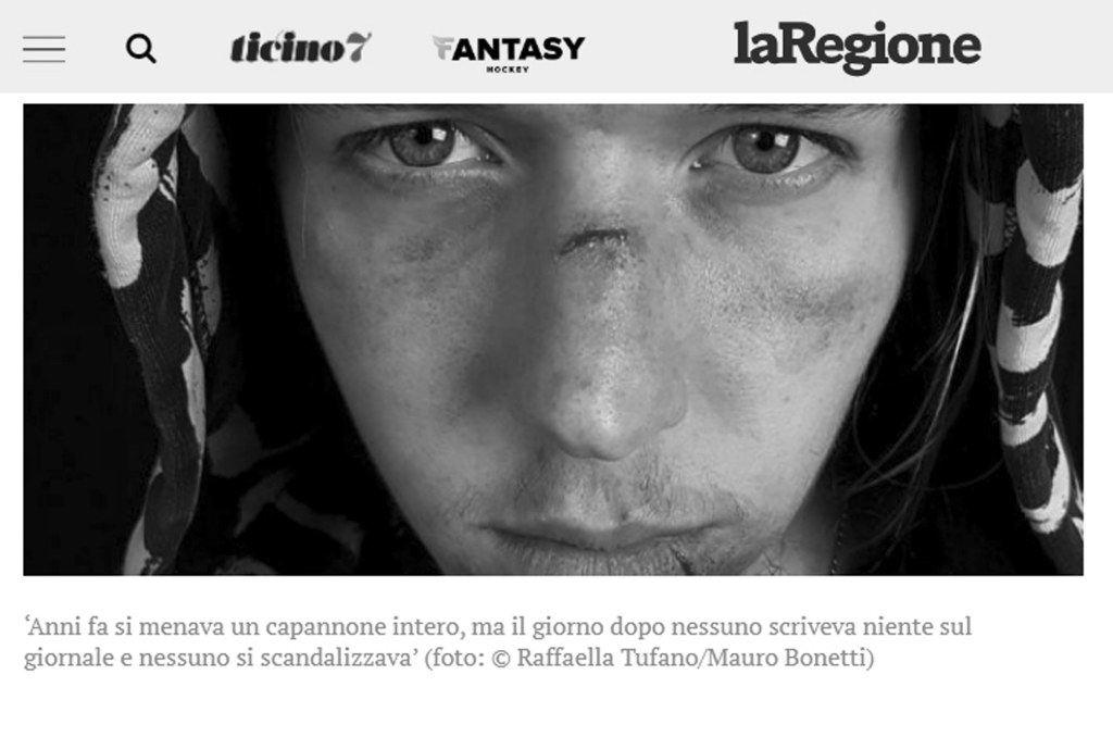 © Scatto fotografo di scena - Trucco cinematografico di ©Raffaela Tufano in collaborazione con Mauro Bonetti, elaborato per i Picchiatori; utilizzabile gratuitamente citando la fonte